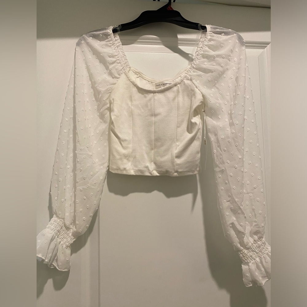 NEW Flowy White Top and Skirt Set